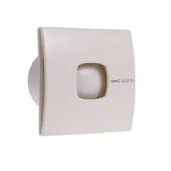 Вентилатор Cata за стенен монтаж квадратен 15 W, 100 м3/ч, 140х140х108 мм, ф 98 мм, бял, SILENTIS 10