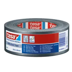Лента Tesa ремонтна армирана 48 мм, 50 м, сива, Professional 4613 Лента Tesa ремонтна армирана 48 мм, 50 м, сива, Professional 4613