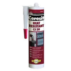 Силикон Henkel лепило уплътнително термоустойчиво 300 мл, червено, Ceresit CS 28 Силикон Henkel лепило уплътнително термоустойчиво 300 мл, червено, Ceresit CS 28