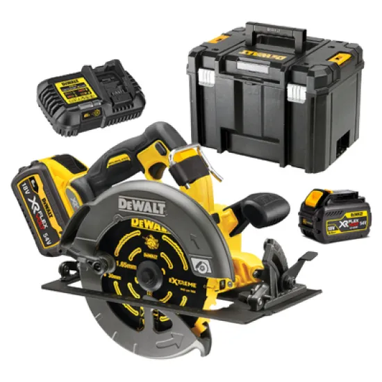 Циркуляр DeWALT ръчен акумулаторен ф 190 мм, 54 V, 2 Ah, 5800 об./мин, DCS578T2