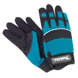 Ръкавици Makita за работа с електроинструменти  размер 11, черно и синьо Ръкавици Makita за работа с електроинструменти  размер 11, черно и синьо