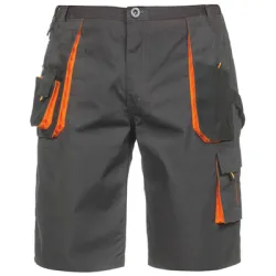 Панталон B-Wolf летен работен къс размер XL, сиво/оранжев, Atlas