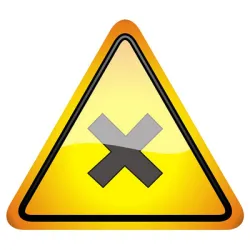 Знак Totem лепенка предупредителен Внимание! Вреден или дразнещ материал 145х145 мм Знак Totem лепенка предупредителен Внимание! Вреден или дразнещ материал 145х145 мм