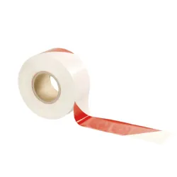 Лента Extrapack сигнално-маркировъчна полиетиленова 80 мм, 500 м, червено и бяло Лента Extrapack сигнално-маркировъчна полиетиленова 80 мм, 500 м, червено и бяло