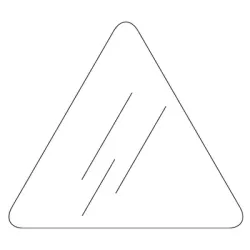 Основа Totem за знаци от полистирол триъгълна 147х147 мм Основа Totem за знаци от полистирол триъгълна 147х147 мм