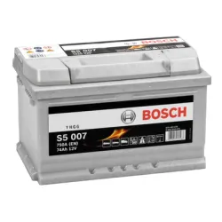 Акумулатор Bosch за автомобил  12 V, 74 Ah, S5 007 Акумулатор Bosch за автомобил  12 V, 74 Ah, S5 007