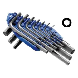 Ключ Expert Г-образен шестостен комплект милиметрови 1.5-10 мм, 10 бр.