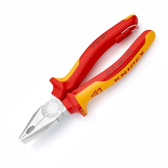 Клещи Knipex комбинирани с изолация 180 мм, 2.2 мм, 03 06 180 T