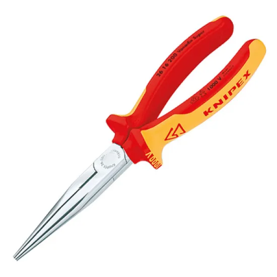 Клещи Knipex телефонни островърхи прави, с изолация 200 мм, 3.2 мм, 26 16 200