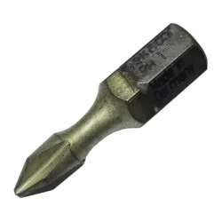 Накрайник бит Wekador PH Philips кръстат с покритие, торсионен PH 1, 1/4, 25 мм Накрайник бит Wekador PH Philips кръстат с покритие, торсионен PH 1, 1/4, 25 мм