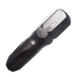 Накрайник бит Wekador PH Philips кръстат ударен, торсионен PH 3, 1/4, 25 мм Накрайник бит Wekador PH Philips кръстат ударен, торсионен PH 3, 1/4, 25 мм