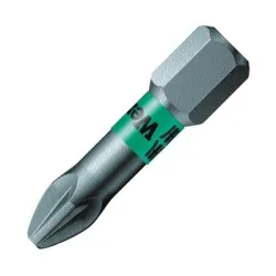 Накрайник бит Wera PZ Pozidriv кръстат PZ 2, 1/4, 25 мм, 855/1 BTZ Накрайник бит Wera PZ Pozidriv кръстат PZ 2, 1/4, 25 мм, 855/1 BTZ