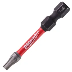Накрайник бит Milwaukee TX Torx торсионен  TX 20, 1/4, 50 мм, Shockwave Impact Duty Накрайник бит Milwaukee TX Torx торсионен  TX 20, 1/4, 50 мм, Shockwave Impact Duty