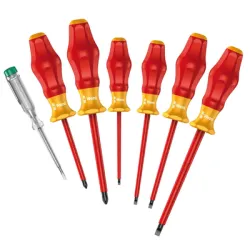 Отвертка Wera комплект електротехнически 1000V VDE SB/PH 7 бр., 1160 i/7 Отвертка Wera комплект електротехнически 1000V VDE SB/PH 7 бр., 1160 i/7