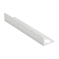 Лайстна Genesis за плочки алуминиева външен ъгъл права 8 мм, 2.5 м, светло сребро, ESA