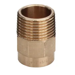Муфа Viega месингова с външна резба за запояване ф 10 мм х 1/2, 94243G Муфа Viega месингова с външна резба за запояване ф 10 мм х 1/2, 94243G