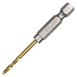 Свредло Milwaukee за метал стандартно в блистер 2.5 мм, 19/62 мм, HSS-G TiN, 2 бр., Shockwave Red Hex Свредло Milwaukee за метал стандартно в блистер 2.5 мм, 19/62 мм, HSS-G TiN, 2 бр., Shockwave Red Hex