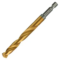Свредло Milwaukee за метал стандартно 10 мм, 76/120 мм, HSS-G TiN, Shockwave Red Hex Свредло Milwaukee за метал стандартно 10 мм, 76/120 мм, HSS-G TiN, Shockwave Red Hex