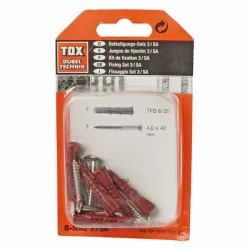 Комплект Tox за монтаж на санитарни принадлежности 7 бр./блистер 6x35 мм, 6x35 мм, TFS