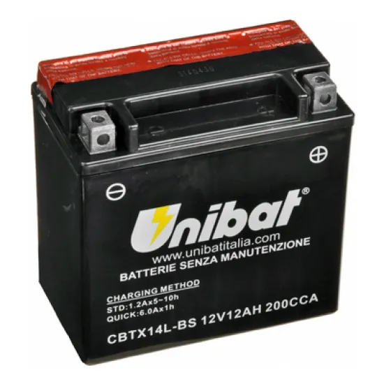 Акумулатор Unibat за мотоциклет  12 V, 12 Ah, CBTX14L-BS