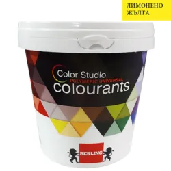 Боя Berling пигментна паста 1 л, лимонено жълта, RAL 97552, Color Studio ZT Боя Berling пигментна паста 1 л, лимонено жълта, RAL 97552, Color Studio ZT