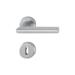 Дръжка Hoppe за обикновена брава с розетка сребро, 39-47 мм, Utrecht Дръжка Hoppe за обикновена брава с розетка сребро, 39-47 мм, Utrecht