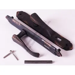 Дръжка Metal за обикновена брава с цял шилд 70 мм, черна мед, Style Дръжка Metal за обикновена брава с цял шилд 70 мм, черна мед, Style