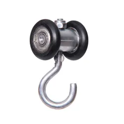 Количка Estebro® за плъзгащи се врати за горно водене ф 23х22 мм, с 2 бр, пластмасови ролки, 22 мм, U-30 Количка Estebro® за плъзгащи се врати за горно водене ф 23х22 мм, с 2 бр, пластмасови ролки, 22 мм, U-30