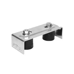 Планка Nova-Ferr за плъзгащи се врати, за долно водене, с две ролки 160х60х44 мм, 25-75 мм Планка Nova-Ferr за плъзгащи се врати, за долно водене, с две ролки 160х60х44 мм, 25-75 мм