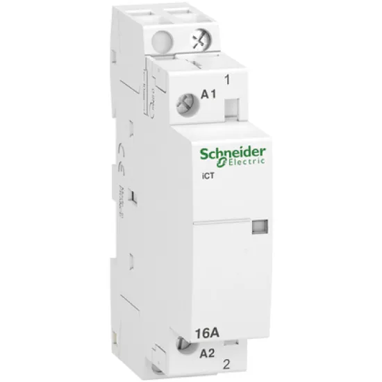 Контактор Schneider Electric модулен автоматичен  1P, 1 NO, 230 V, 16 A, Acti 9 iCT