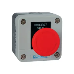 Превключвател Elmark пуск-стоп тип гъба със задържане 6 A, 230 V, 1 NC, EL1-B174 Превключвател Elmark пуск-стоп тип гъба със задържане 6 A, 230 V, 1 NC, EL1-B174