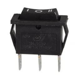 Ключ Vemark за електроуреди клавишен с 3 позиции и 3 извода скрит монтаж, 20 A, черен Ключ Vemark за електроуреди клавишен с 3 позиции и 3 извода скрит монтаж, 20 A, черен