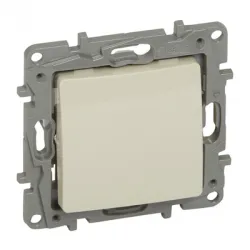 Ключ Legrand електрически стълбищен скрит монтаж, 10 A, крем, Niloe