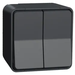 Ключ Schneider Electric електрически противовлажен сериен открит монтаж, сх. 5, 10 A, антрацит, Mureva Styl Ключ Schneider Electric електрически противовлажен сериен открит монтаж, сх. 5, 10 A, антрацит, Mureva Styl