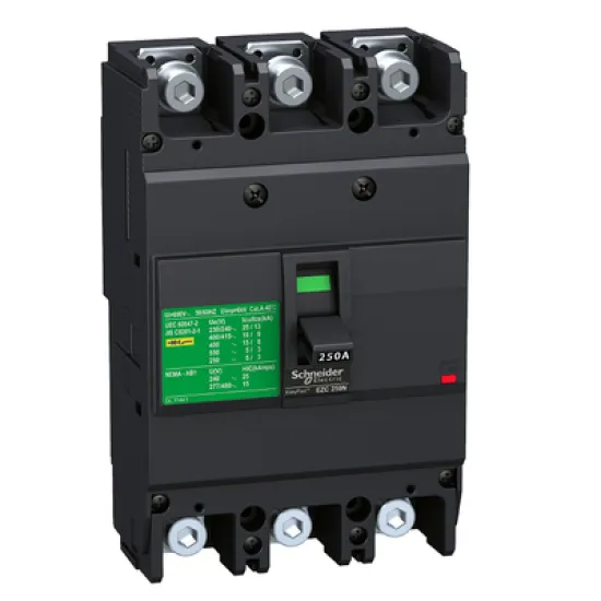 Прекъсвач Schneider Electric мощностен автоматичен тип А-2 250 A, 4-25 kA, 3P (3T), 690 V, Easypact EZC250N