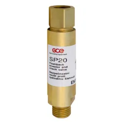 Клапан GCE предпазен за газозаваръчна техника 3/8 x 3/8, 85 мм, SP34 Клапан GCE предпазен за газозаваръчна техника 3/8 x 3/8, 85 мм, SP34