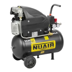 Компресор NUAIR с електродвигател 10 bar, 2.5 к.с., 24 л, 260 л/мин, MK285/24 Компресор NUAIR с електродвигател 10 bar, 2.5 к.с., 24 л, 260 л/мин, MK285/24