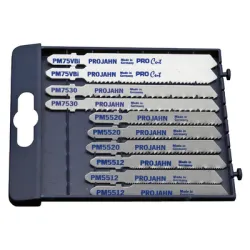 Нож Projahn за зеге комплект 10 бр., T-захват, криволинейно, праволинейно, MetallPro Нож Projahn за зеге комплект 10 бр., T-захват, криволинейно, праволинейно, MetallPro