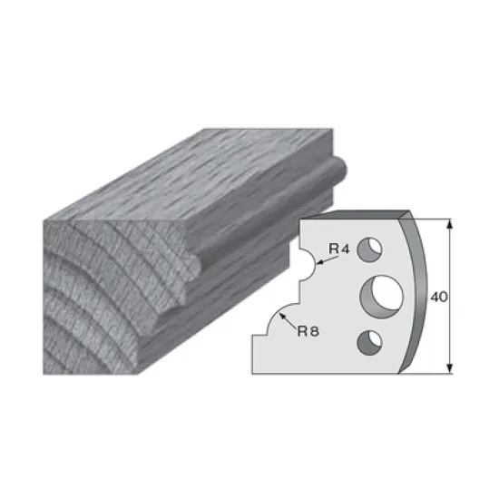Нож Pilana профилен за универсална фрезова глава 40х4 мм, 24