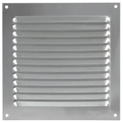 Решетка Amig за вентилационни отвори квадратна алуминиева 150x150 мм, алуминий, 3 Решетка Amig за вентилационни отвори квадратна алуминиева 150x150 мм, алуминий, 3