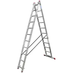 Стълба Krause алуминиева двураменна професионална 2x11 бр., 5.3 м, 150 кг, Corda Стълба Krause алуминиева двураменна професионална 2x11 бр., 5.3 м, 150 кг, Corda