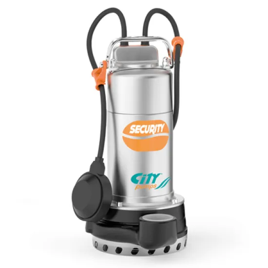 Помпа City Pumps потопяема дренажна за чиста или леко замърсена вода 1 1/2 , 1.5-16.5 м3/ч, 26-9 м, SECURITY 30M Помпа City Pumps потопяема дренажна за чиста или леко замърсена вода 1 1/2 , 1.5-16.5 м3/ч, 26-9 м, SECURITY 30M