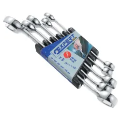 Ключ Expert гаечен двустранен рязан комплект 7-19 мм, 5 бр. Ключ Expert гаечен двустранен рязан комплект 7-19 мм, 5 бр.