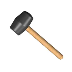 Чук Mario 10 гумен с дървена дръжка 1 кг, черен Чук Mario 10 гумен с дървена дръжка 1 кг, черен