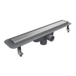 Сифон Akvo подов линеен от полипропилен с решетка INOX 60x600 мм, ф 40/50 мм, правоъгълна, PLD-60