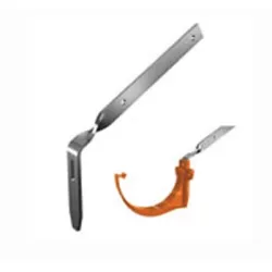 Планка Devorex вертикална за монтаж на улуци 200x93 мм, стоманена поцинкована, Classic 120