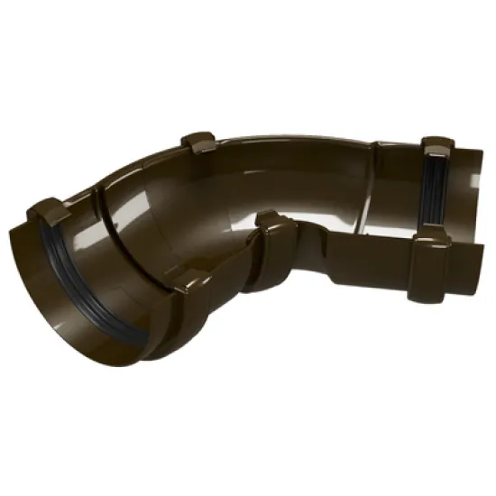 Ъгъл Devorex за улук  120 мм, 60°-160 °, кафяв, PVC, Classic 120
