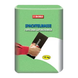 Шпакловка Boro гипсова  15 кг, бяла