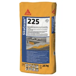 Лепило Sika циментово за плочки супер гъвкаво 25 кг, сиво, SikaCeram-225 Лепило Sika циментово за плочки супер гъвкаво 25 кг, сиво, SikaCeram-225