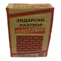 Разтвор Strom за зидария  40 кг, сив, Baumaster